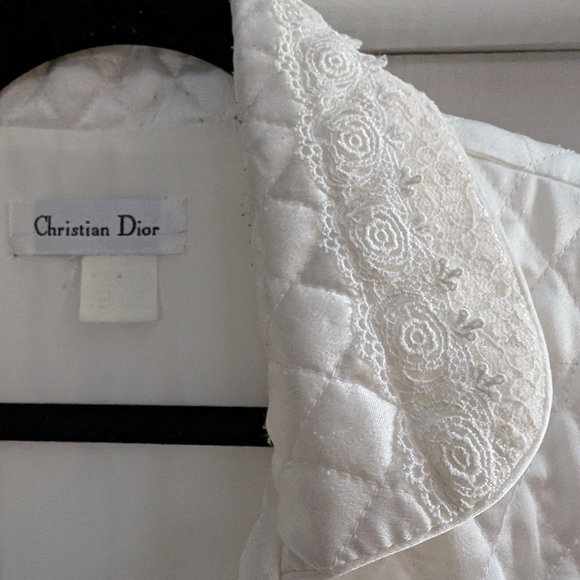 Circa 1950's Authentic Christian Dior Housecoat / Robe - Picture 14 of 16